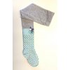 Detské bavlnené pančuchy sivé s mätovou - Mačička, veľ. 92/98 Detské bavlnené pančuchy sivé s mätovou - Mačička, veľ. 92/98