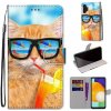 Knižkové puzdro Trendy Cross case Mačka a drink – Samsung Galaxy A13 (4G) Knižkové puzdro Trendy Cross case Mačka a drink – Samsung Galaxy A13 (4G)
