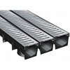 Set 3x odvodňovací žľab PZ 1000x78x114 mm s koncovkami Set 3x odvodňovací žľab PZ 1000x78x114 mm s koncovkami