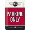 NOSTALGIC ART parkovacia ceduľa MINI COOPER red/black NOSTALGIC ART parkovacia ceduľa MINI COOPER red/black