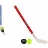 Teddies Hokejka plast 73cm s pukem a míčkem v síťce Teddies Hokejka plast 73cm s pukem a míčkem v síťce