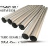 GPR Titanium seamless Gr.1 TUBE AISI Tig GPR TU.T.3 Brushed Stainless steel L.100cm D.45mm x 1mm GPR Titanium seamless Gr.1 TUBE AISI Tig GPR TU.T.3 Brushed Stainless steel L.100cm D.45mm x 1mm