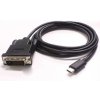 PremiumCord Kábel USB-C na DVI, FullHD@60Hz, 1,8m
