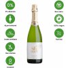 Silhouet 0% Chardonnay, šumivé suché biele víno bez kalórií 0,75L Silhouet 0% Chardonnay, šumivé suché biele víno bez kalórií 0,75L