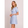 Made of Emotion Dámske mini šaty Halii M842 blankytná modrá S Made of Emotion Dámske mini šaty Halii M842 blankytná modrá S