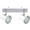 RABALUX 5498 Steve kúpeľňové spot LED GU10 2x4 5W IP44 4000K chróm, biela RABALUX 5498 Steve kúpeľňové spot LED GU10 2x4 5W IP44 4000K chróm, biela