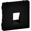 Legrand VALENA LIFE Krytka jednoduchej reproduktorovej zásuvky, čierna matná Legrand VALENA LIFE Krytka jednoduchej reproduktorovej zásuvky, čierna matná