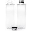 Plastová fľaša, priehľadná, hliníkový vrchnák, 150 ml Plastová fľaša, priehľadná, hliníkový vrchnák, 150 ml