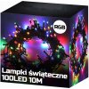Vianočné osvetlenie na stromček 230V 100 LED 10M RGB reťaz Vianočné osvetlenie na stromček 230V 100 LED 10M RGB reťaz
