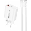 VSETKONAMOBIL 133591 A6MaxL 20W Sieťová nabíjačka s káblom USB-C biela VSETKONAMOBIL 133591 A6MaxL 20W Sieťová nabíjačka s káblom USB-C biela