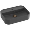 Umývadlo na dosku Ravak Ceramic Slim 55x40 cm antracit otvor pre batériu uprostred XJX03155004 Umývadlo na dosku Ravak Ceramic Slim 55x40 cm antracit otvor pre batériu uprostred XJX03155004