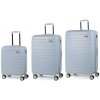 Sada cestovních kufrů ROCK Novo - světle modrá - 93 L Sada cestovních kufrů ROCK Novo - světle modrá - 93 L