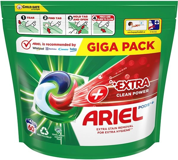 Ariel +Extra clean kapsule 60 PD