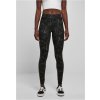 Urban Classics legíny Ladies Soft AOP leggings blackmarble