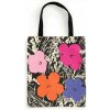 Galison Plátená taška Warholove kvety - ružová Galison Plátená taška Warholove kvety - ružová