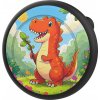 Puzdro na odznak AirTag - čierne s potlačou dinosaura Puzdro na odznak AirTag - čierne s potlačou dinosaura