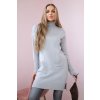 Sweater with stand-up collar light gray šedá One size Kesi 5907302503367 Sweater with stand-up collar light gray šedá One size Kesi 5907302503367