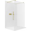 CERANO - Sprchová zástena Walk-in Onyx Duo Ľ/P - 8 mm - guľatá vzpera - zlatá kartáčovaná, ryhované sklo - 150x200 cm CERANO - Sprchová zástena Walk-in Onyx Duo Ľ/P - 8 mm - guľatá vzpera - zlatá kartáčovaná, ryhované sklo - 150x200 cm