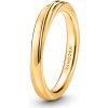 Pandora Pozlátený vlnitý prsteň Shine Essence 163888C00