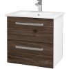Dreja Umývadlová skrinka GIO SZZ2 60 - N01 Biela lesk / Úchytka T01 / D25 Teak Dreja Umývadlová skrinka GIO SZZ2 60 - N01 Biela lesk / Úchytka T01 / D25 Teak