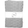 Baby Nellys Luxusná bavlnená pletená deka CUBE, 80 x 100 cm - sivá Baby Nellys Luxusná bavlnená pletená deka CUBE, 80 x 100 cm - sivá