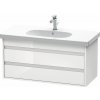 DURAVIT Ketho závesná skrinka pod umývadlo, 2 zásuvky, 1000 x 455 x 480 mm, biela vysoký lesk, KT664802222 DURAVIT Ketho závesná skrinka pod umývadlo, 2 zásuvky, 1000 x 455 x 480 mm, biela vysoký lesk, KT664802222