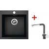 Granitový drez s batériou VIVA 455 460 x 455 mm granit čierny G830 + drezová batéria MIX 3 p GR Granitový drez s batériou VIVA 455 460 x 455 mm granit čierny G830 + drezová batéria MIX 3 p GR