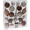 Vianočné gule v sade v hnedej farbe 19 ks v balení 35074 Vianočné gule v sade v hnedej farbe 19 ks v balení 35074
