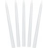PartyDeco Kónická sviečka biela matná 24cm PartyDeco Kónická sviečka biela matná 24cm