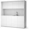 PLAN Kuchynka NIKA s drezom a batériou 1963 x 600 x 2000 mm, biela, pravá PLAN Kuchynka NIKA s drezom a batériou 1963 x 600 x 2000 mm, biela, pravá