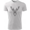 Geometria - Veľký jeleň - Pánske tričko Fantasy športové - 3XL ( Biela ) Geometria - Veľký jeleň - Pánske tričko Fantasy športové - 3XL ( Biela )