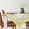 Eurofirany Obrus na stôl Leto s citrónmi Bavlna/Acryl/Pes 90x90 cm