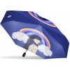 Dáždnikovo Skladací dáždnik Dúhová nálada - modrá Dáždnikovo Skladací dáždnik Dúhová nálada - modrá