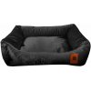 REDANT zamatový pelech pre psa VELVET čierny S REDANT zamatový pelech pre psa VELVET čierny S