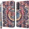Peňaženkové 3D puzdro na Galaxy A55 5G - Farebná Mandala Peňaženkové 3D puzdro na Galaxy A55 5G - Farebná Mandala
