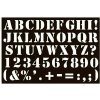 Šablóna 10x15cm abeceda a čísla tučná
