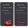 Kesper Multifunkčná doska zo skla motív Chilli 2 ks 52x30 cm