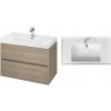 Cersanit Crea, závesná skrinka s umývadlom 80cm, set B115, dub, S801-289 Cersanit Crea, závesná skrinka s umývadlom 80cm, set B115, dub, S801-289