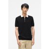 SVETER KARL LAGERFELD CONTRAST COLLAR KNITTED POLO BLACK SVETER KARL LAGERFELD CONTRAST COLLAR KNITTED POLO BLACK