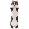 DLHÝ ČIERNY PES HUSKY VANKÚŠ PLYŠOVÁ HRAČKA PRE DETI PLYŠOVÁ HRAČKA 110 cm DLHÝ ČIERNY PES HUSKY VANKÚŠ PLYŠOVÁ HRAČKA PRE DETI PLYŠOVÁ HRAČKA 110 cm