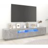 TV skrinka s LED svetlami betónovo-sivá 200x35x40 cm TV skrinka s LED svetlami betónovo-sivá 200x35x40 cm