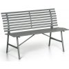 Kovová záhradná lavička SPRING, sivá Kovová záhradná lavička SPRING, sivá