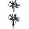 Schell Comfort Rohový ventil s dvojitým pripojením, chróm 038360699 Schell Comfort Rohový ventil s dvojitým pripojením, chróm 038360699
