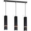 EUlight by MILAGRO Závesné svietidlo Vidar, 3x drevené/čierne kovové tienidlo, b EUlight by MILAGRO Závesné svietidlo Vidar, 3x drevené/čierne kovové tienidlo, b