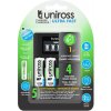 Procesor UNIROSS rýchlonabíjačka + 4 AA/tužkové batérie 1,2 V 2700 mAh Procesor UNIROSS rýchlonabíjačka + 4 AA/tužkové batérie 1,2 V 2700 mAh