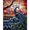 Maľovanie podľa čísel - Páv pod rozkvitnutým stromom, 40 x 50 cm, napnuté plátno na ráme 8596530013693 Maľovanie podľa čísel - Páv pod rozkvitnutým stromom, 40 x 50 cm, napnuté plátno na ráme 8596530013693