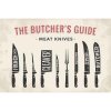 Ceduľa The Butchers Guide - Meat Knives 30cm x 20cm Plechová tabuľa Ceduľa The Butchers Guide - Meat Knives 30cm x 20cm Plechová tabuľa