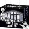 Svetelná clona 300 LED Lampy Biele studené modré FLASH cencúle 201 - 300 svetiel Svetelná clona 300 LED Lampy Biele studené modré FLASH cencúle 201 - 300 svetiel