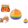 Teddies Loptička antistresová mačkacia sliz 6cm dúhová Teddies Loptička antistresová mačkacia sliz 6cm dúhová