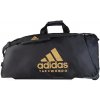 Športová taška - ADIDAS - na kolečkách - čierna/zlatá Športová taška - ADIDAS - na kolečkách - čierna/zlatá